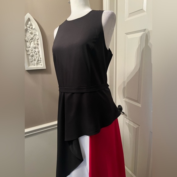 Full Length Colour Block Dress - Picture 4 of 8
